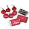 Graduation Candy Party Favors (Approx. 90 Pcs Milk Chocolate Hershey's Kisses & 38 Pcs Wrapped Miniatures) - Red Class of 2025